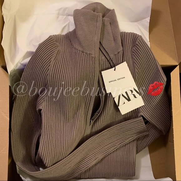 ZARA BNWT Knit Jumpsuit - Picture 8 of 10